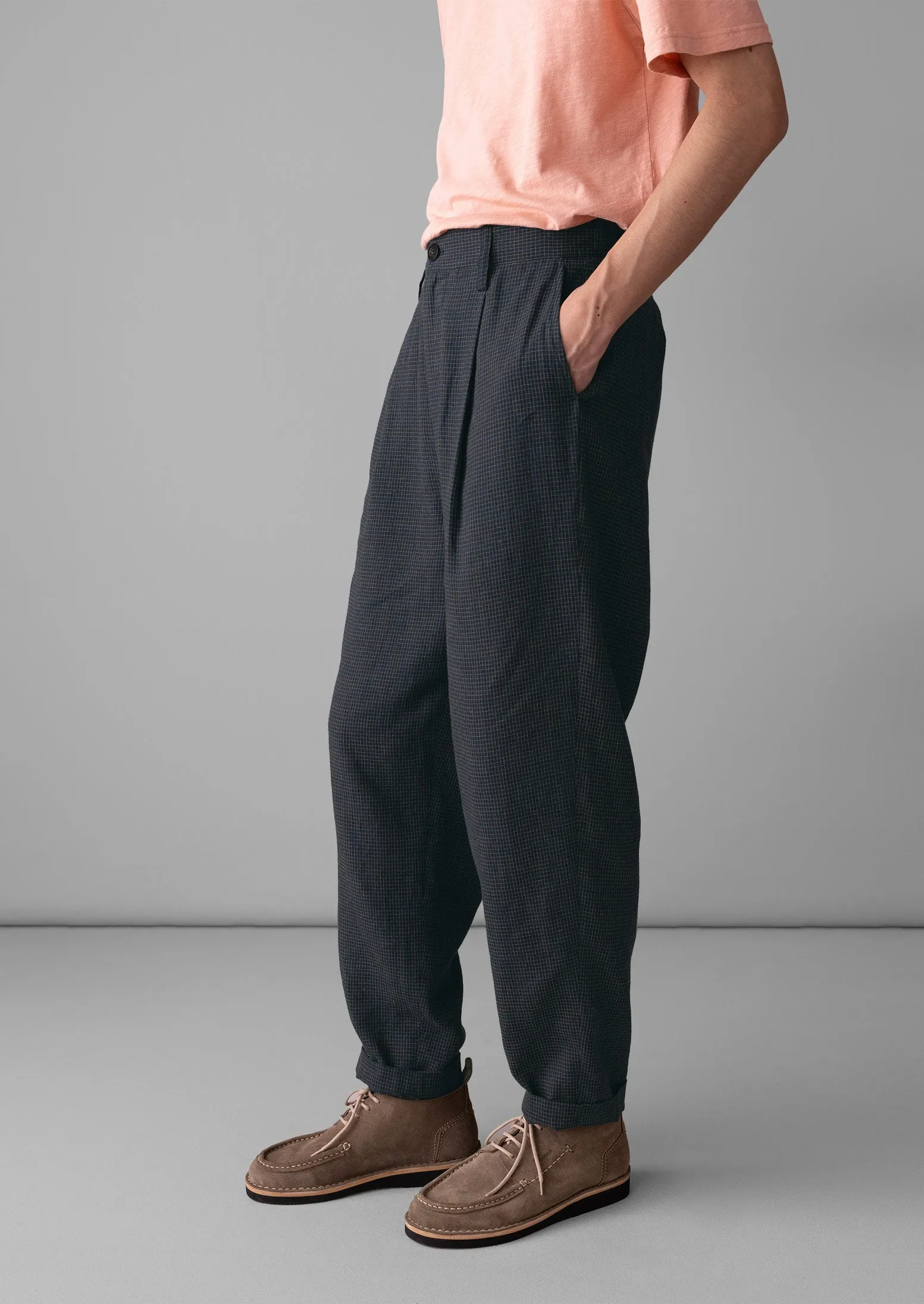 Duncan Grid Check Trousers | North Sea sold by TOAST product image thumbnail 5