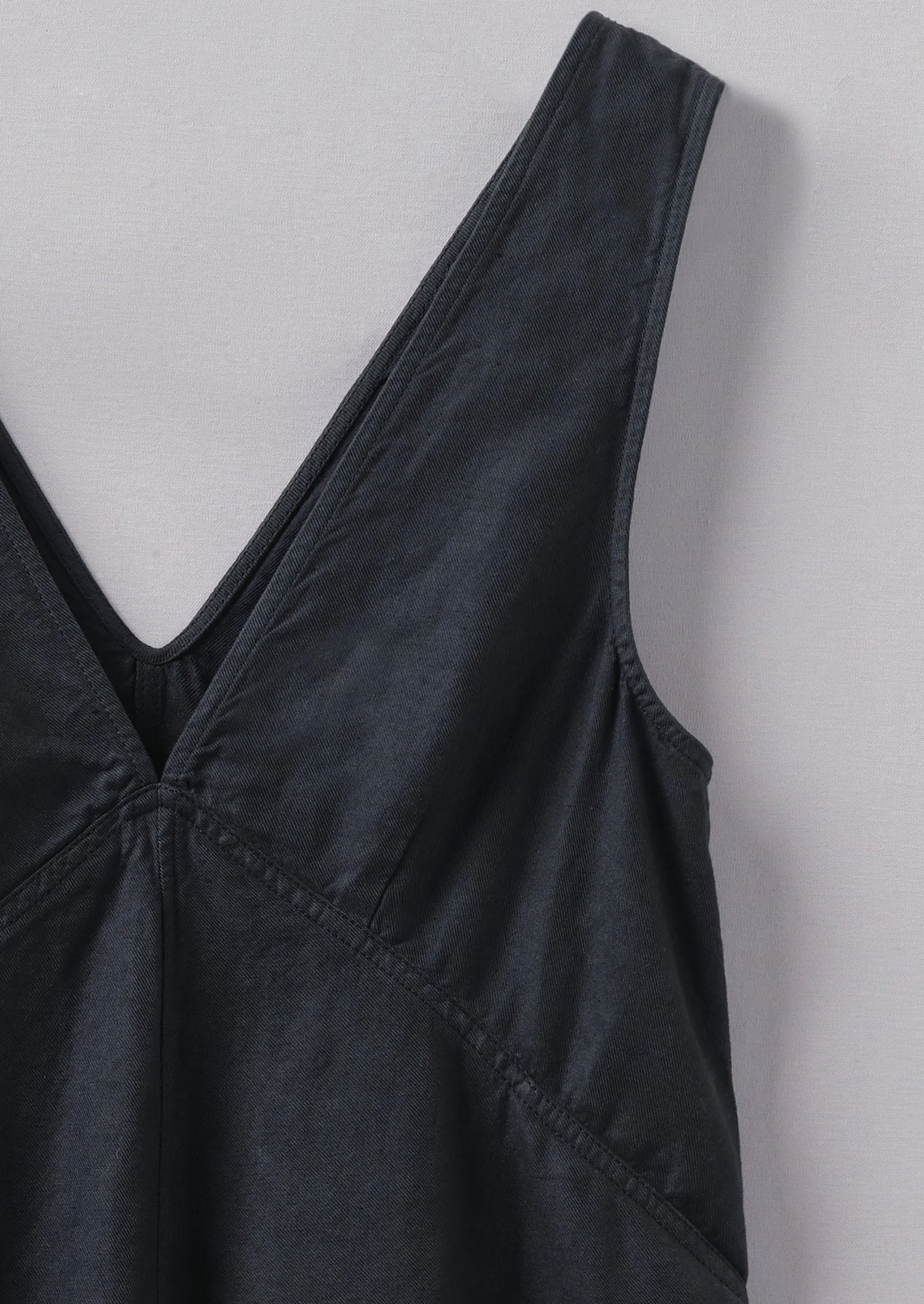 A Line Cotton Linen Twill Dress | Slate Navy sold by TOAST product image thumbnail 5