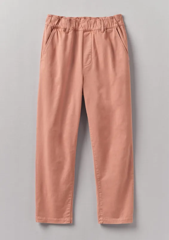 Gabi Cotton Pull On Trousers | Madder Rose sold by TOAST