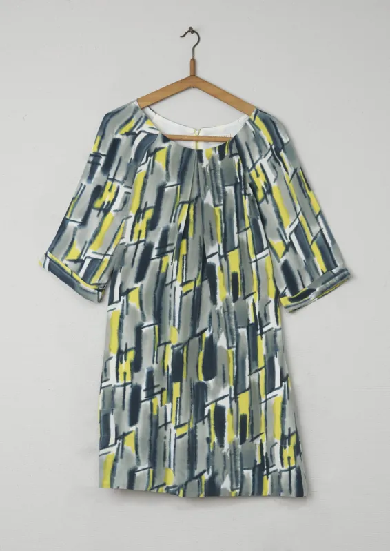 Reworn Printed Tunic Dress Size 12 (056) | Multi sold by TOAST
