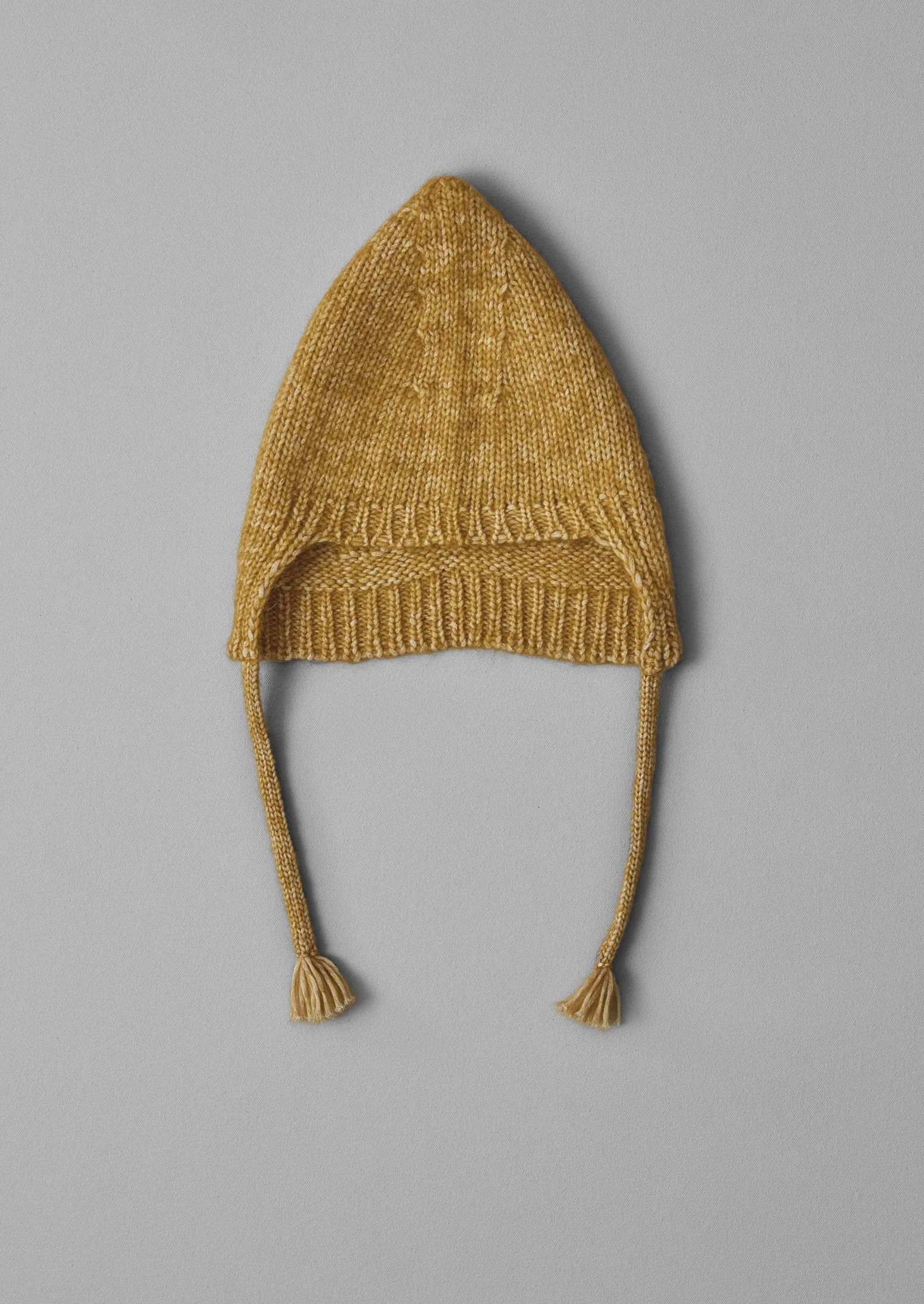 Alpaca Cotton Tassel Knit Hat | Dijon Yellow sold by TOAST