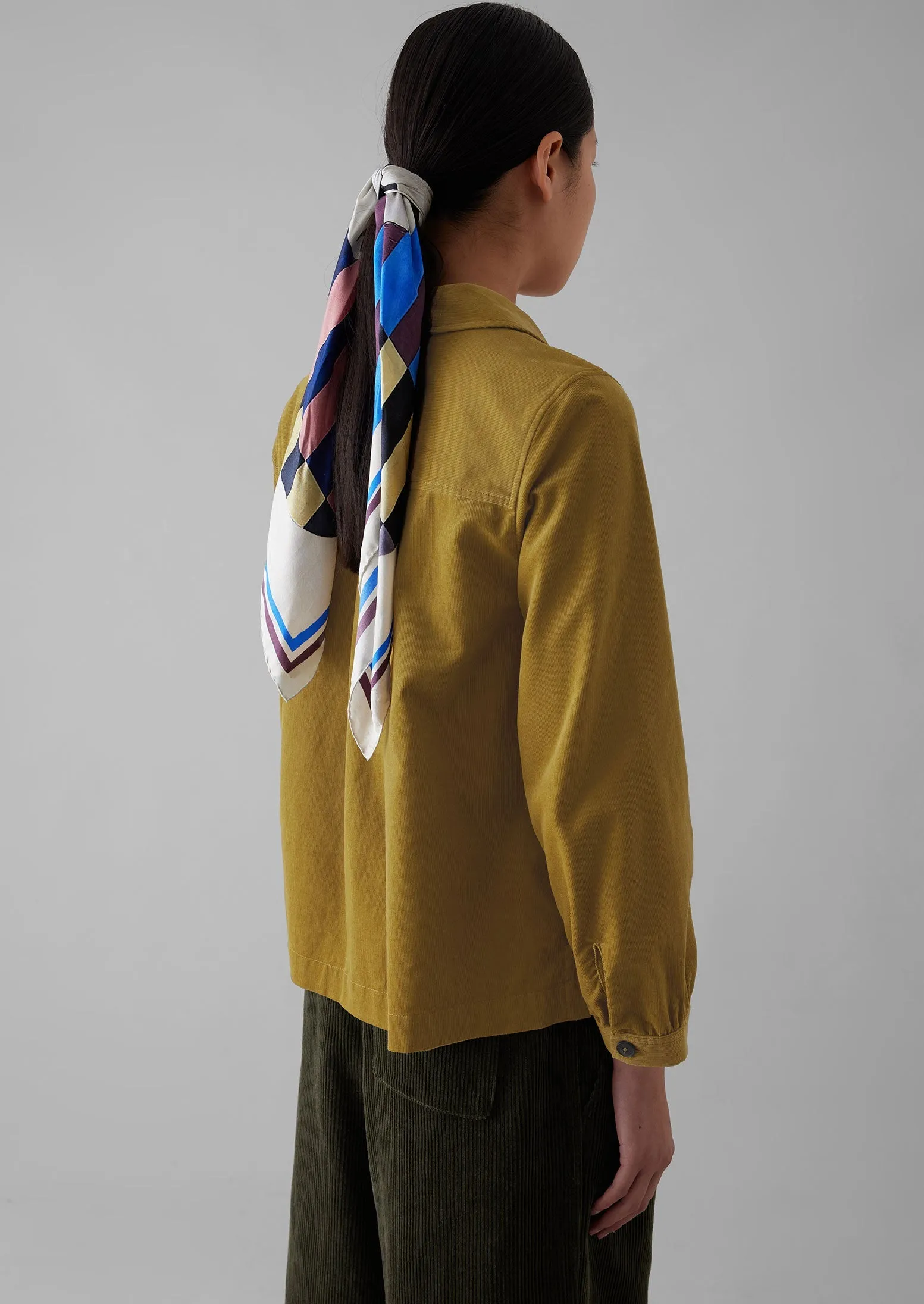Baya Patch Pocket Organic Cord Shirt | Golden Olive sold by TOAST product image thumbnail 4