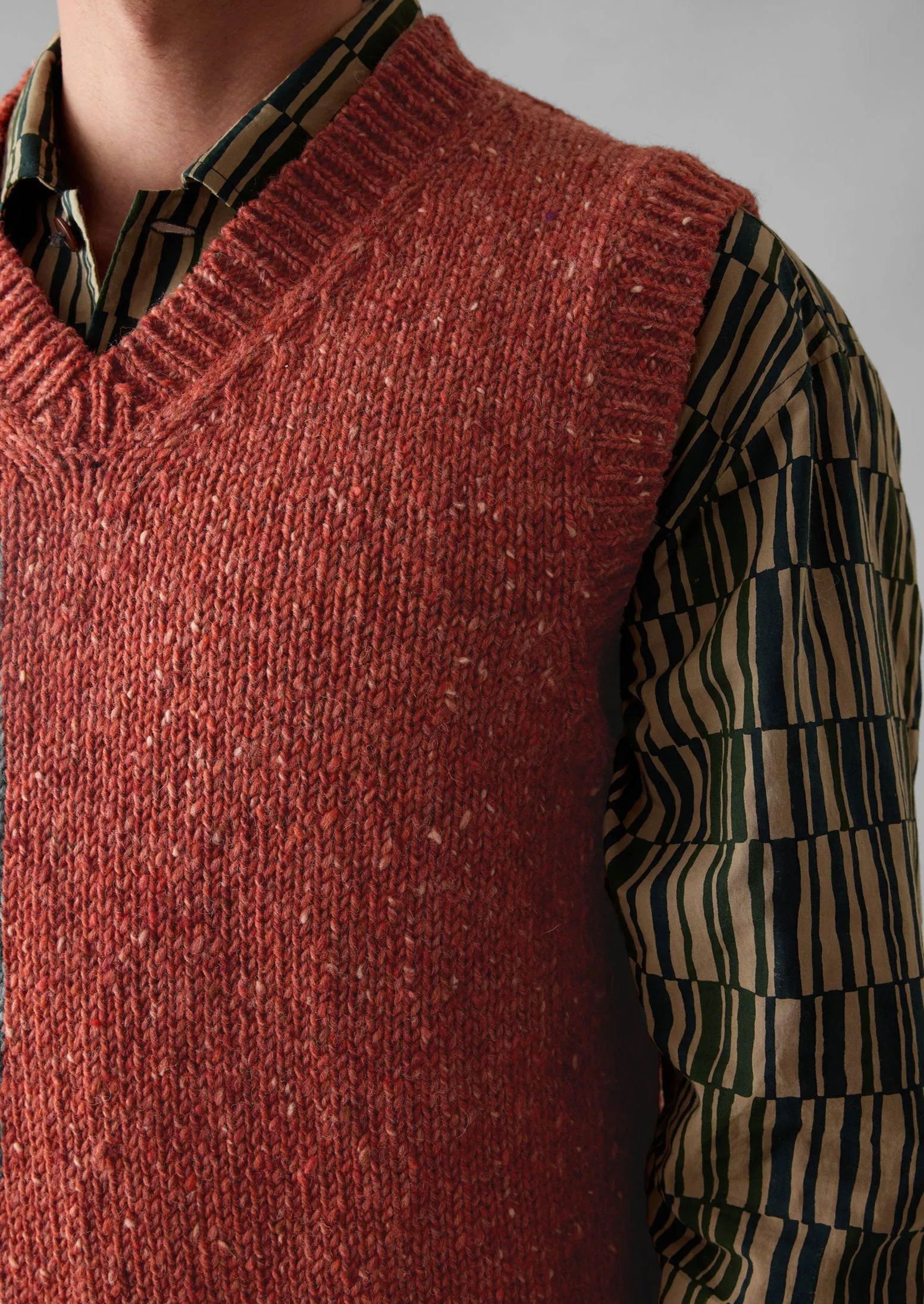 Donegal Wool Knitted Tank | Rose Quartz sold by TOAST product image thumbnail 4