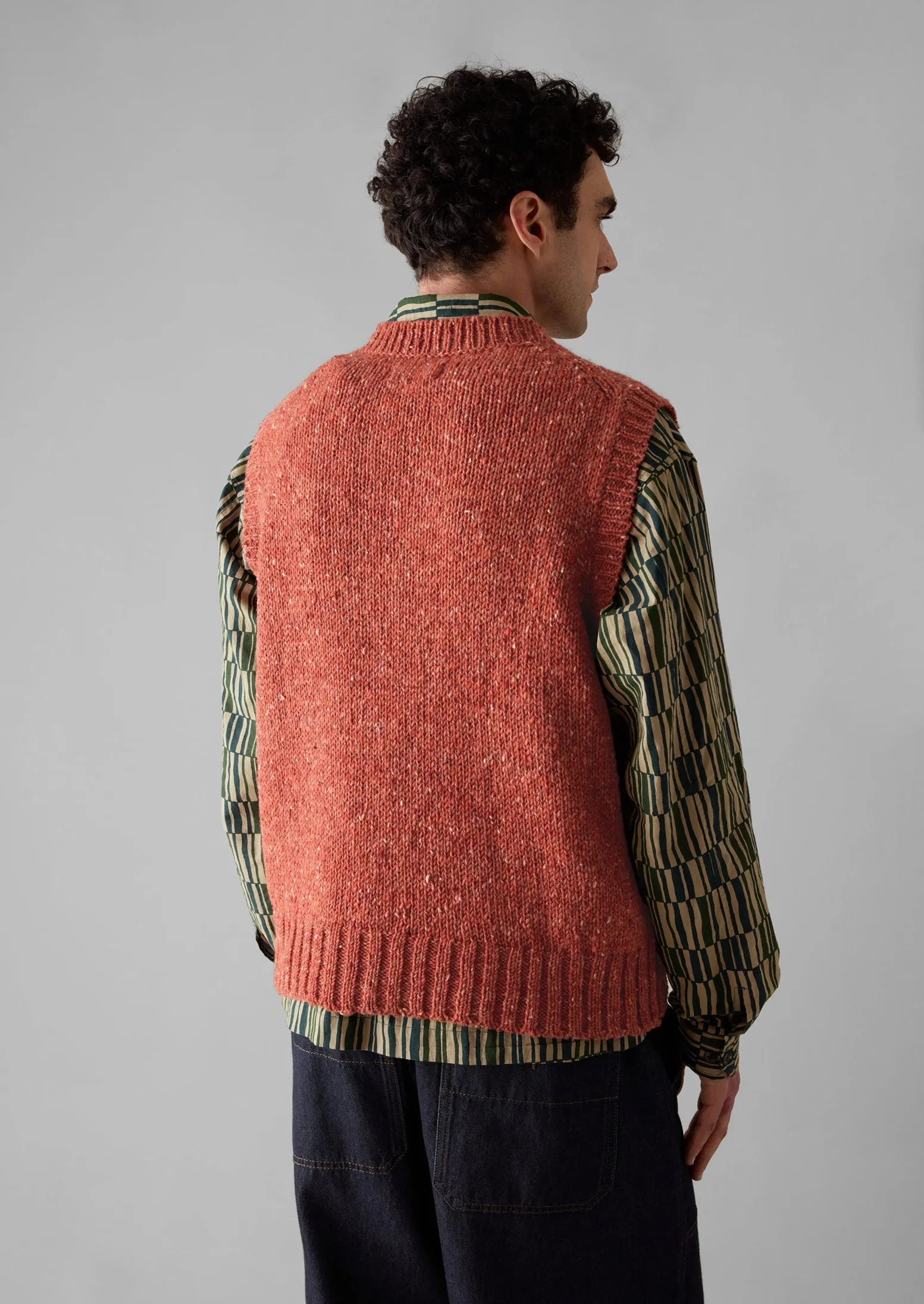 Donegal Wool Knitted Tank | Rose Quartz sold by TOAST product image thumbnail 5