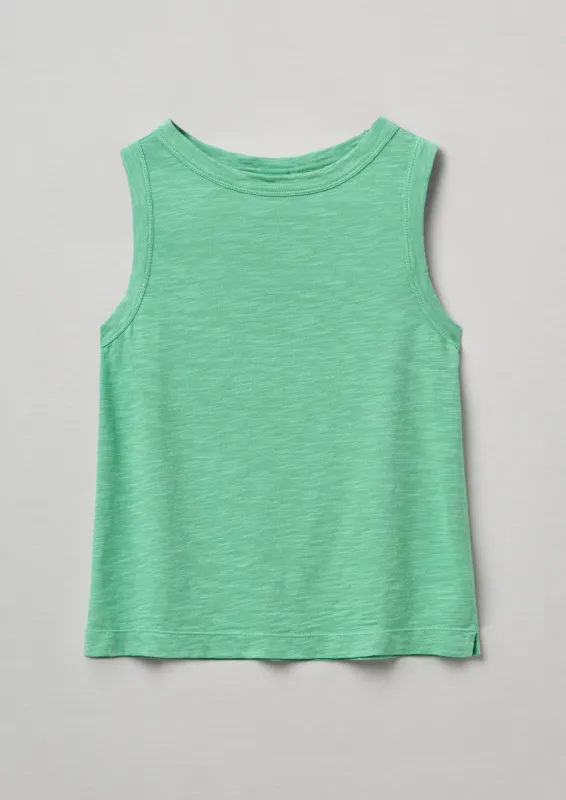Garment Dyed Cotton Tank Top | Mint sold by TOAST