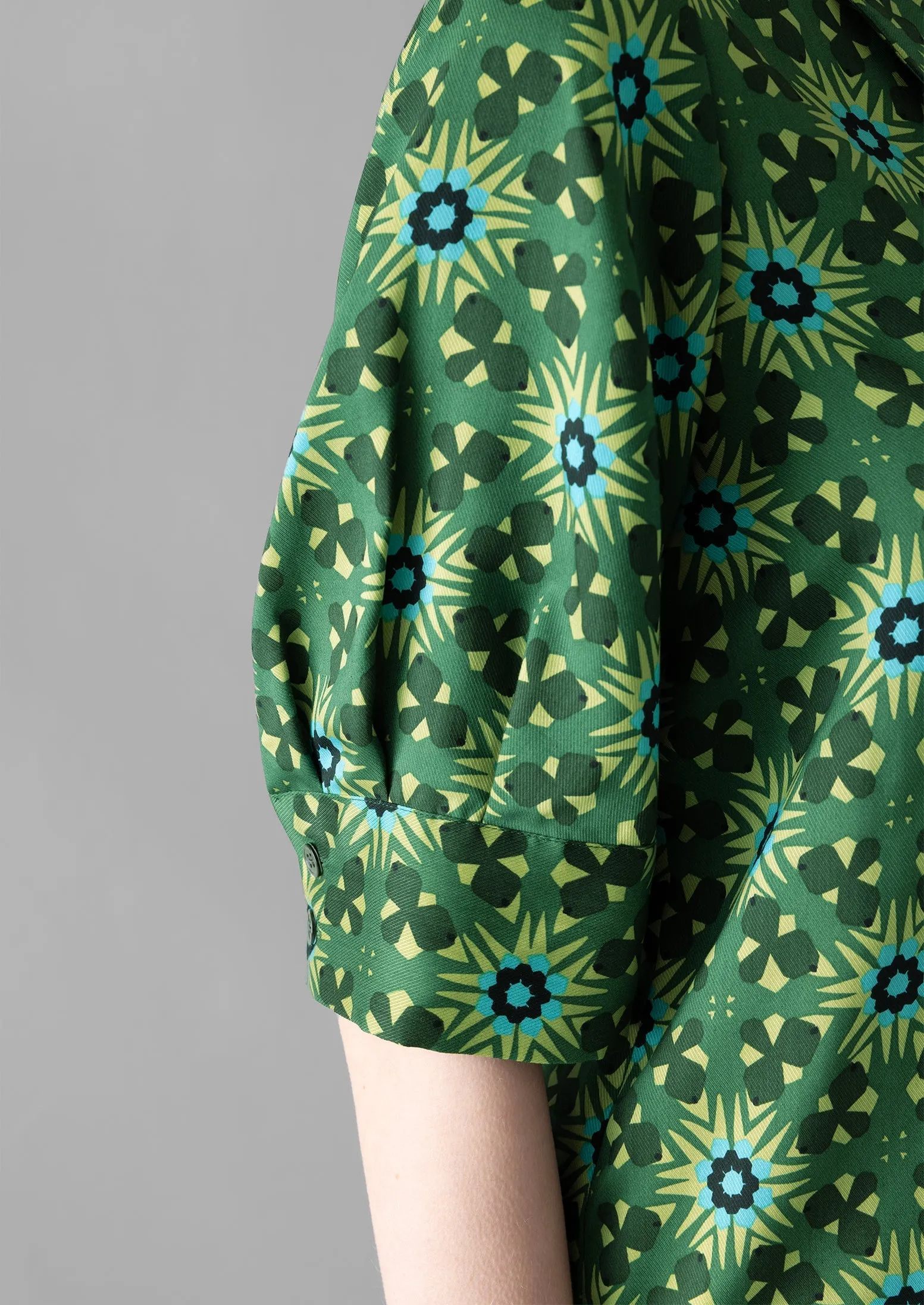 Gia Kaleidoscope Print Shirt | Emerald sold by TOAST product image thumbnail 3