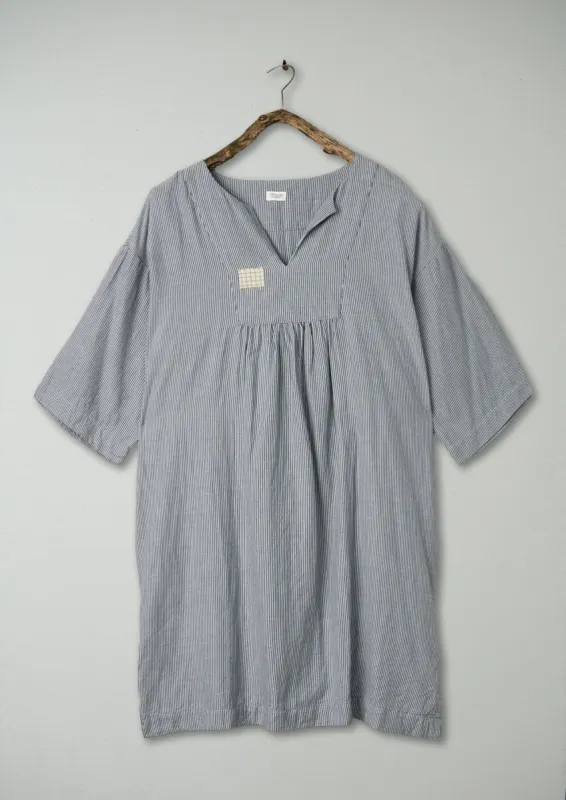 Renewed Stripe Cotton Dhuggie Size L (04) | Chambray/White sold by TOAST
