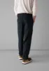 Cotton Canvas Tapered Trousers | Blue Navy sold by TOAST
