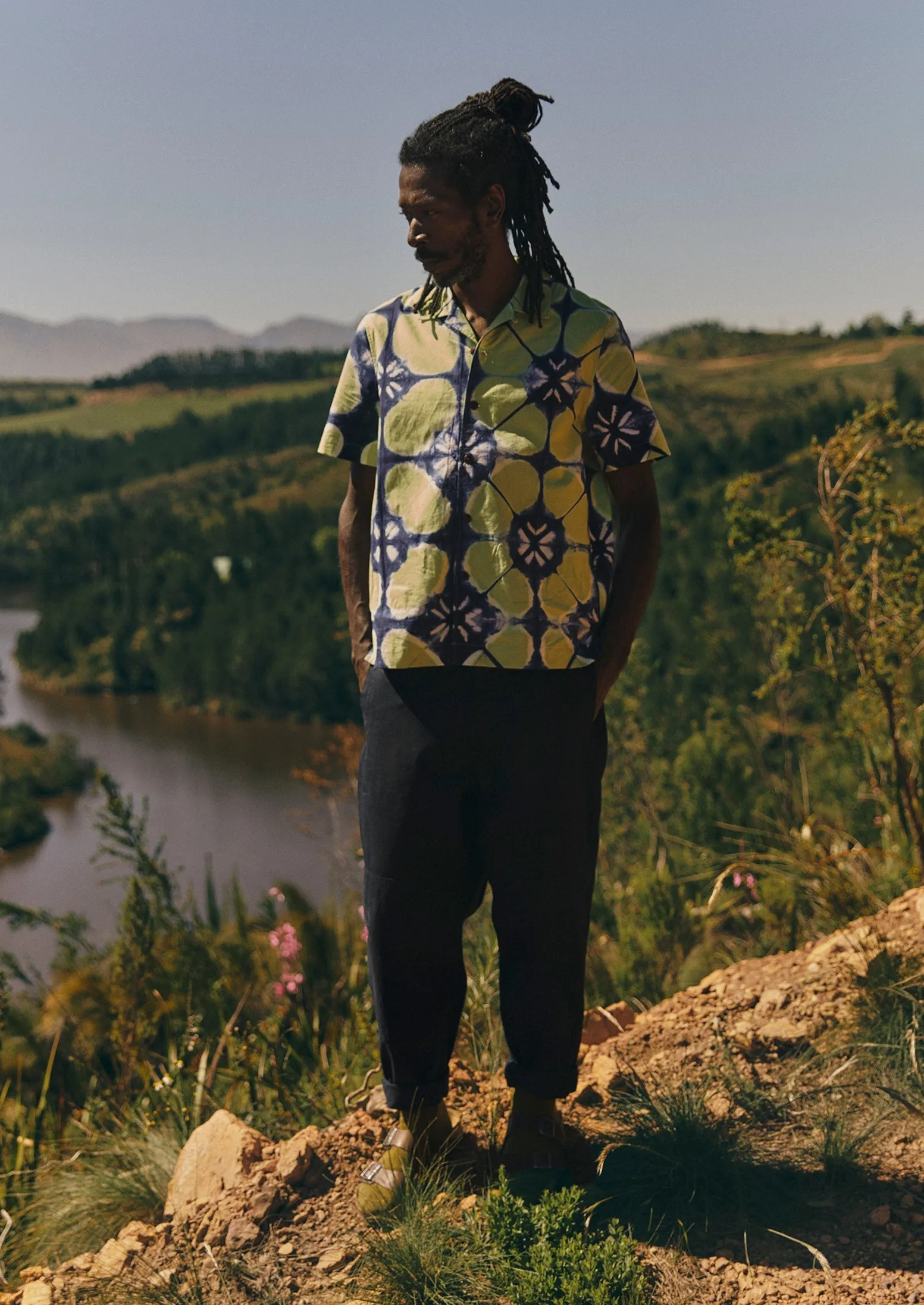 Cotton Canvas Tapered Trousers | Blue Navy sold by TOAST product image thumbnail 2