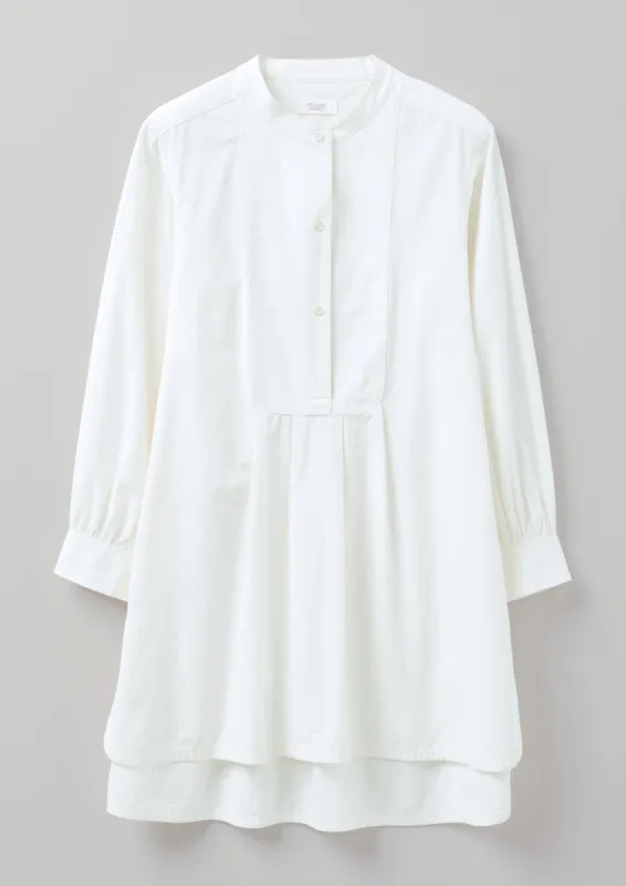 Cotton Poplin Long Shirt | Alabaster White sold by TOAST
