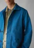 Garment Dyed Organic Cotton Coach Jacket | Flask Blue sold by TOAST