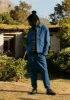Garment Dyed Organic Cotton Coach Jacket | Flask Blue sold by TOAST