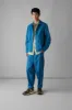 Garment Dyed Organic Cotton Coach Jacket | Flask Blue sold by TOAST