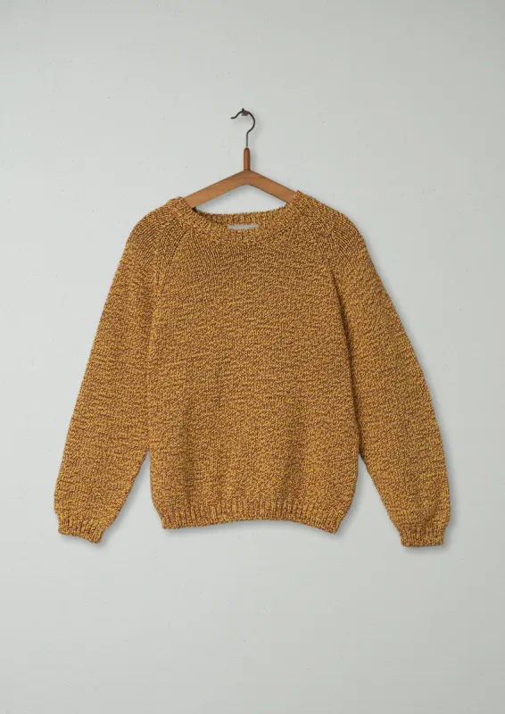 Reworn Cotton Merino Sweater Size XS (083) | Mustard Marl sold by TOAST