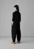 V-Neck Cotton Jersey Jumpsuit | Washed Black sold by TOAST