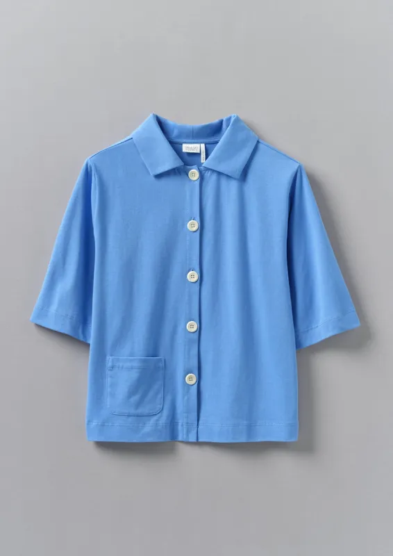 Dry Organic Cotton Jersey Shirt | Cornflower sold by TOAST