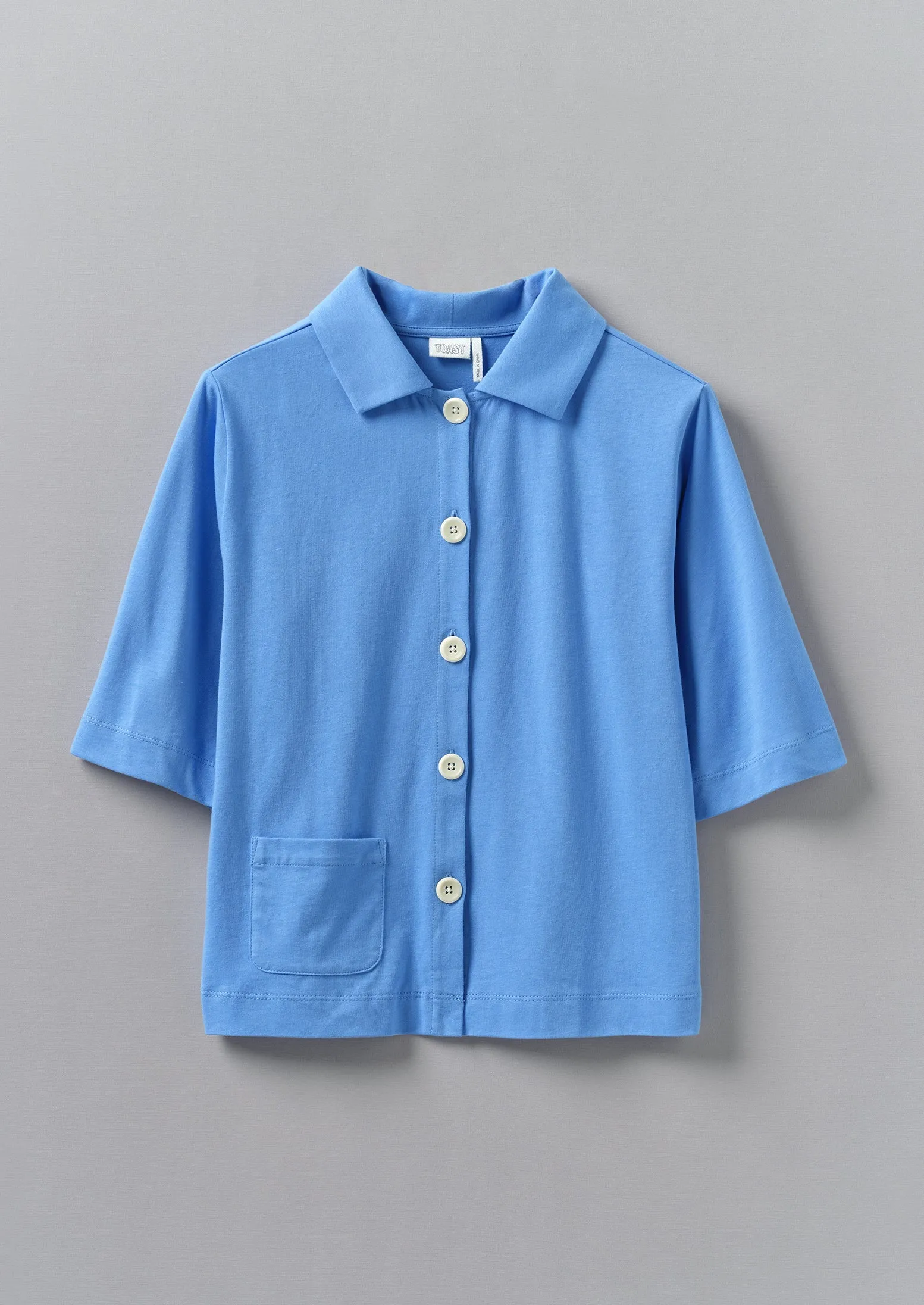 Dry Organic Cotton Jersey Shirt | Cornflower sold by TOAST