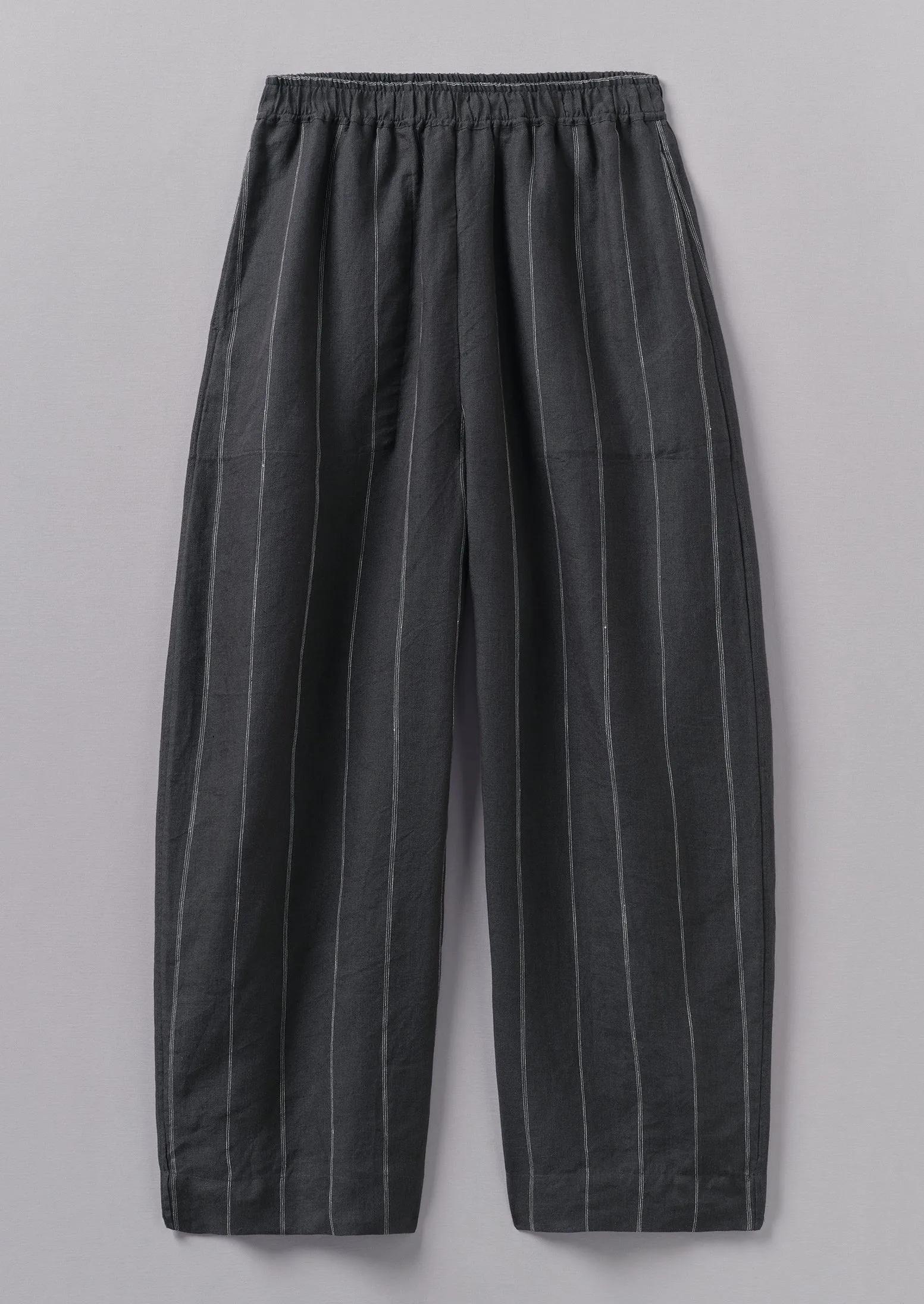 Stripe Linen Trousers | Onyx sold by TOAST