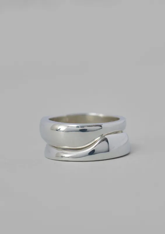 Helena Rohner Organic Stacking Ring | Silver sold by TOAST
