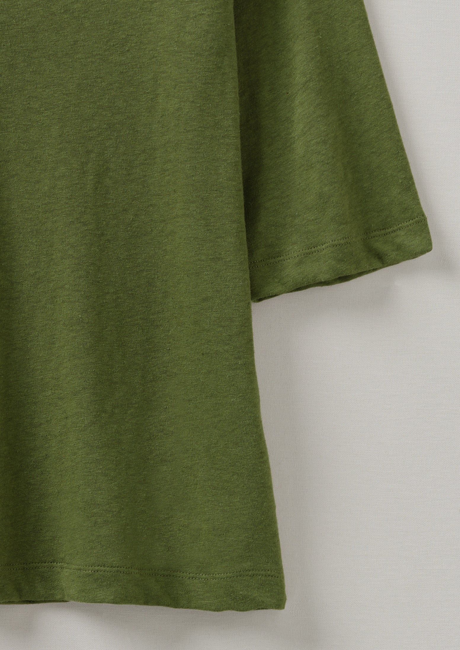 Round Collar Cotton Hemp Tee | Propagator Green sold by TOAST product image thumbnail 5
