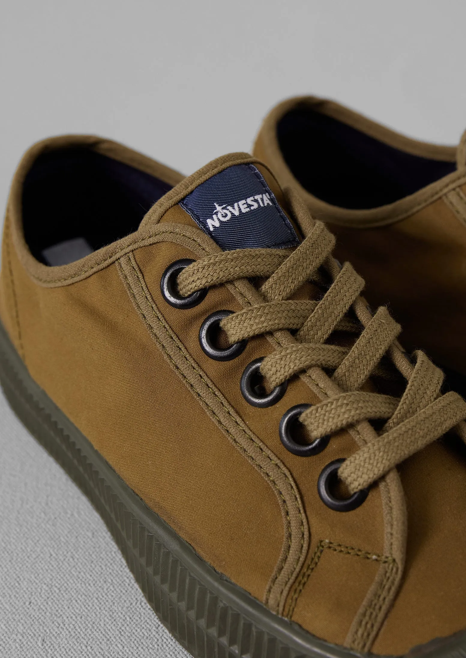 Novesta Waxed Cotton Canvas Plimsolls | Bark sold by TOAST product image thumbnail 4