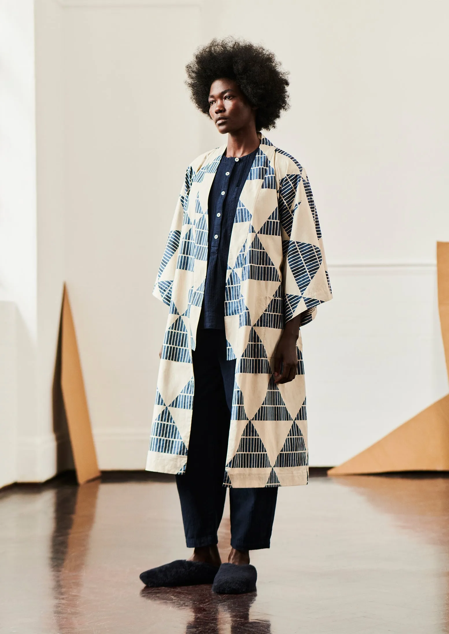 Babbi Sheepskin Slippers | Indigo sold by TOAST product image thumbnail 2