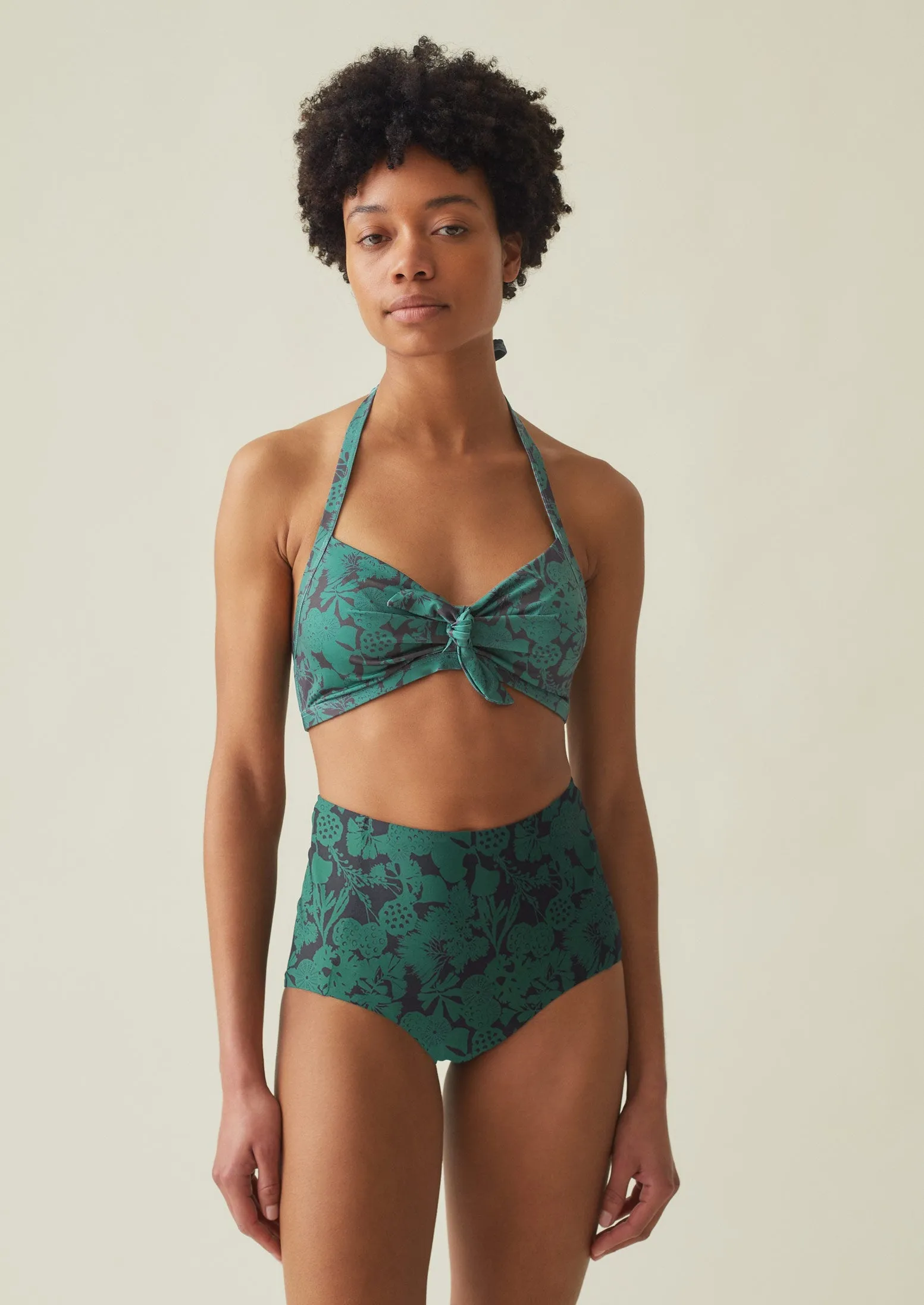 Recycled Flotsam Print Bikini Bottoms | Sea Green sold by TOAST product image thumbnail 2