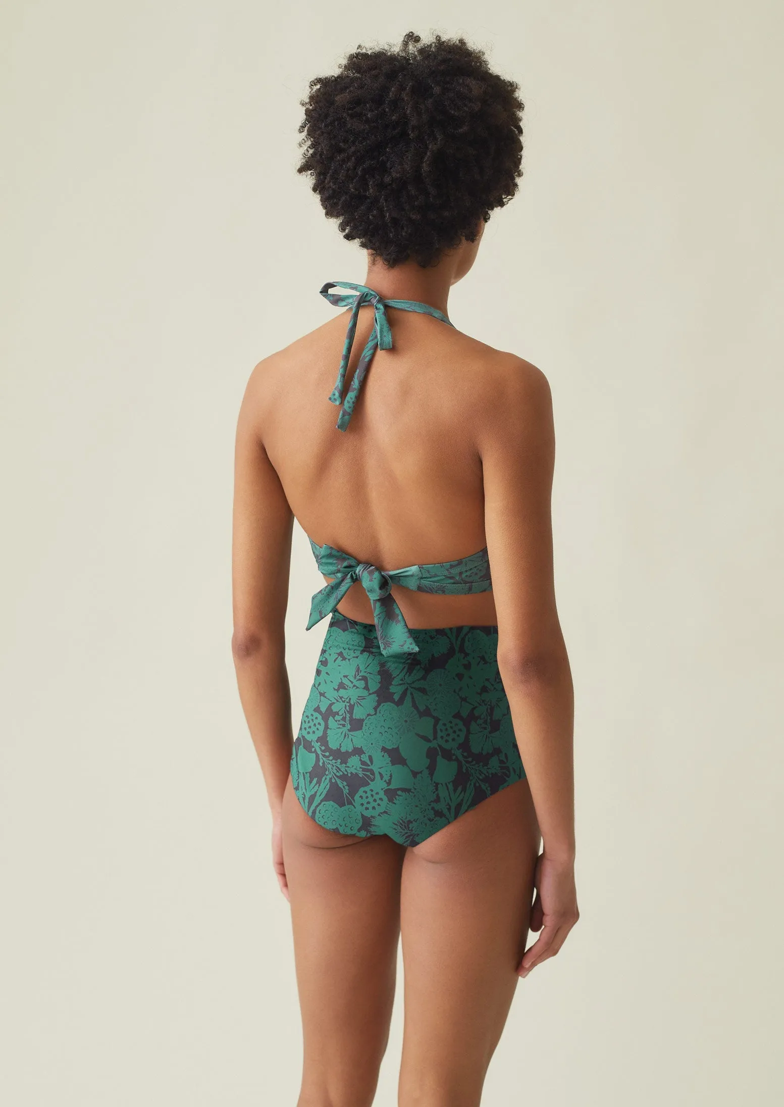 Recycled Flotsam Print Bikini Bottoms | Sea Green sold by TOAST product image thumbnail 3