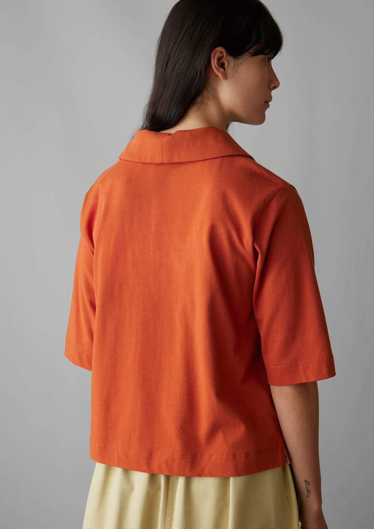 Dry Organic Cotton Jersey Shirt | Russet Orange sold by TOAST product image thumbnail 4