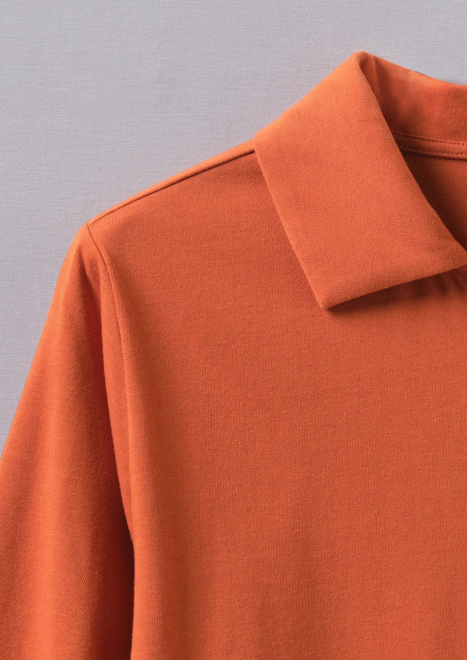 Dry Organic Cotton Jersey Shirt | Russet Orange sold by TOAST product image thumbnail 5