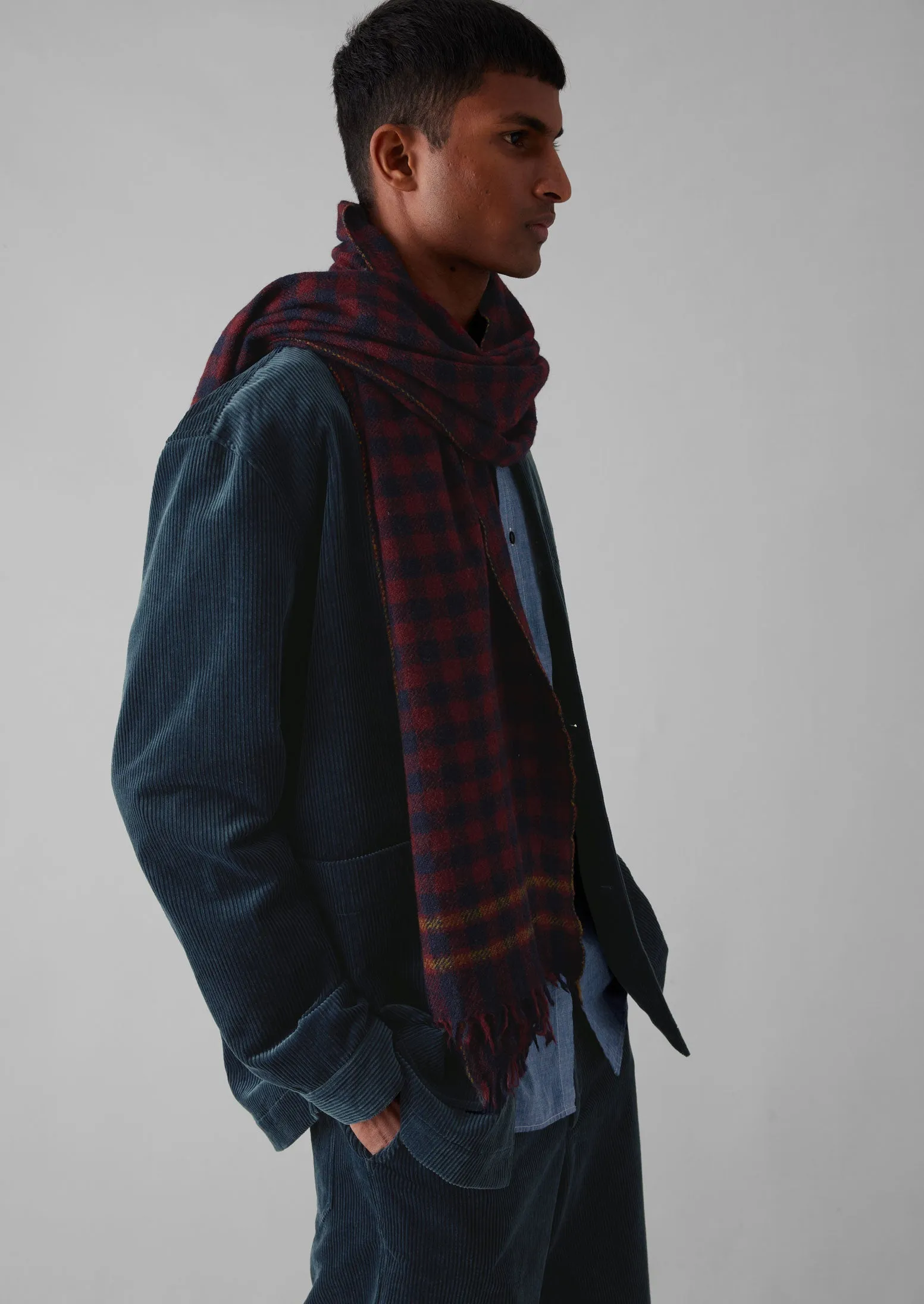 Moismont Wool Scarf | Navy Blue sold by TOAST product image thumbnail 4