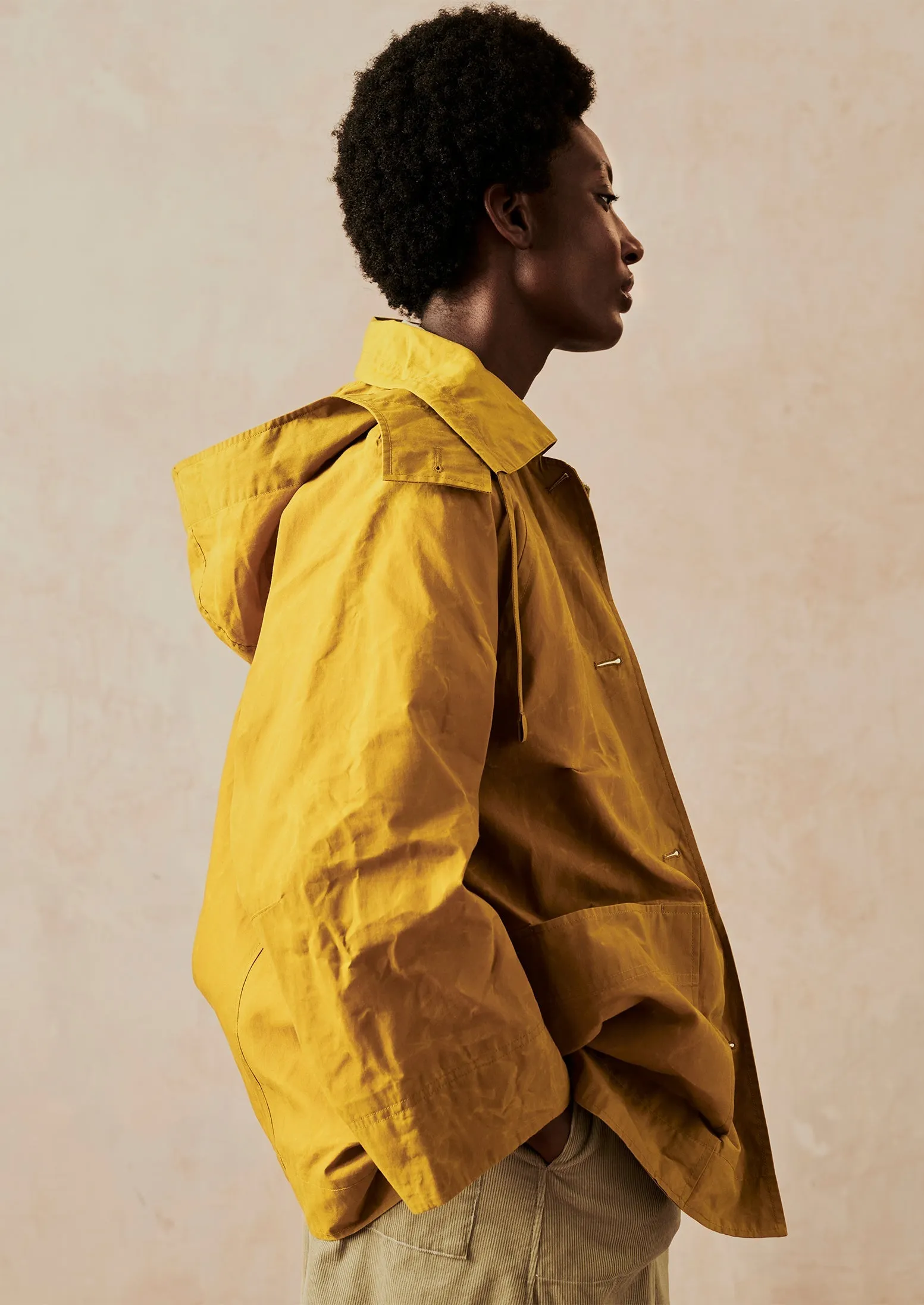 Waxed Cotton Raglan Anorak | Cumin sold by TOAST product image thumbnail 2