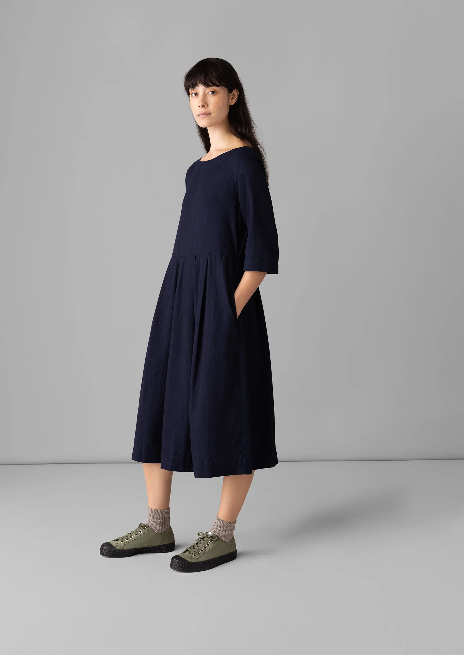 Franca Indigo Twill Dress | Indigo sold by TOAST product image thumbnail 3