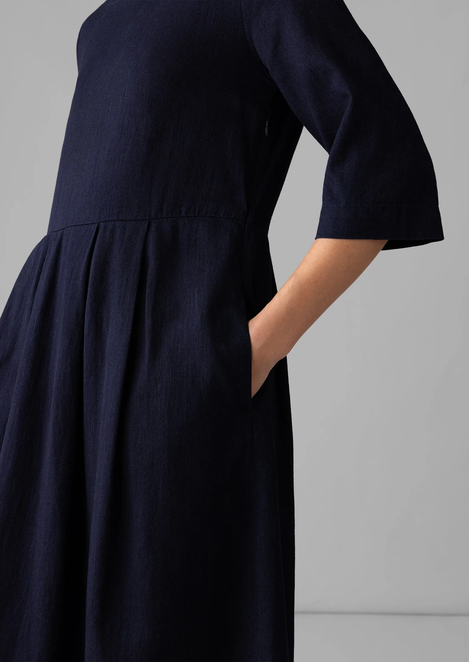 Franca Indigo Twill Dress | Indigo sold by TOAST product image thumbnail 4