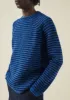 Stripe Donegal Wool Sweater | Blue Multi sold by TOAST