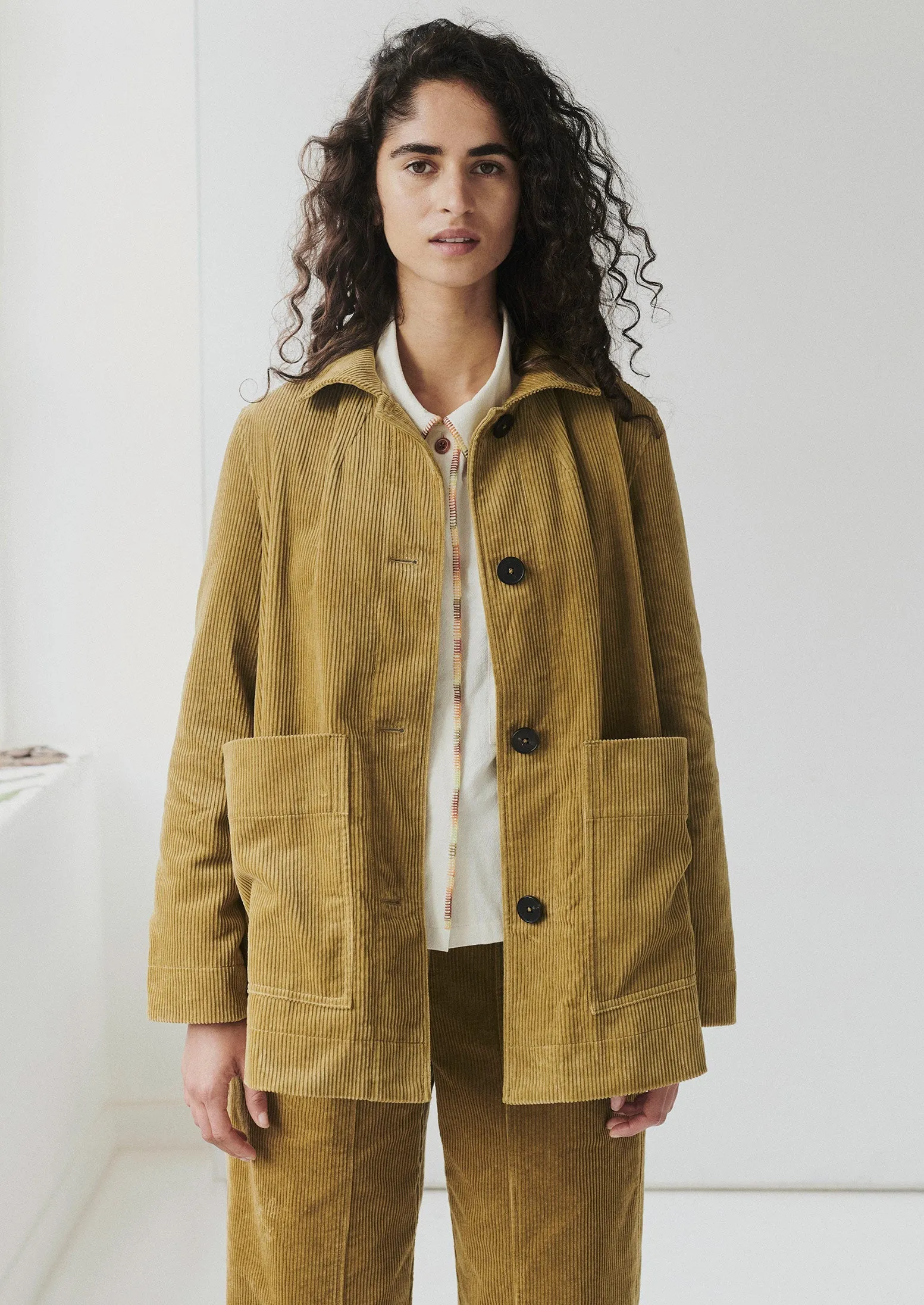 Patch Pocket Cord Jacket | Golden Sand sold by TOAST product image thumbnail 2
