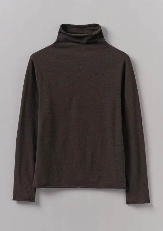 Soft Cotton High Neck Tee | Bark sold by TOAST