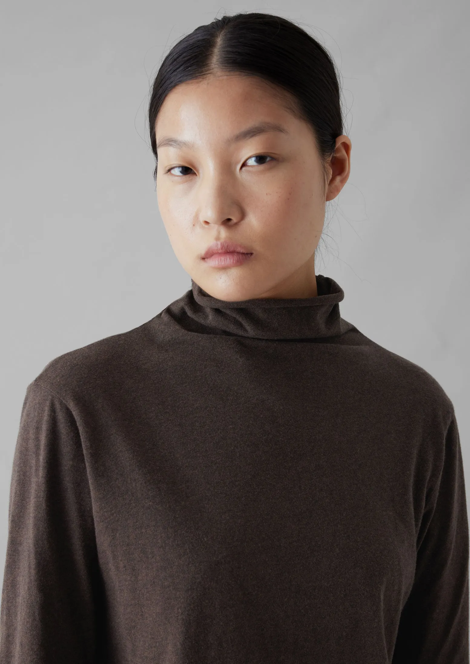 Soft Cotton High Neck Tee | Bark sold by TOAST product image thumbnail 3