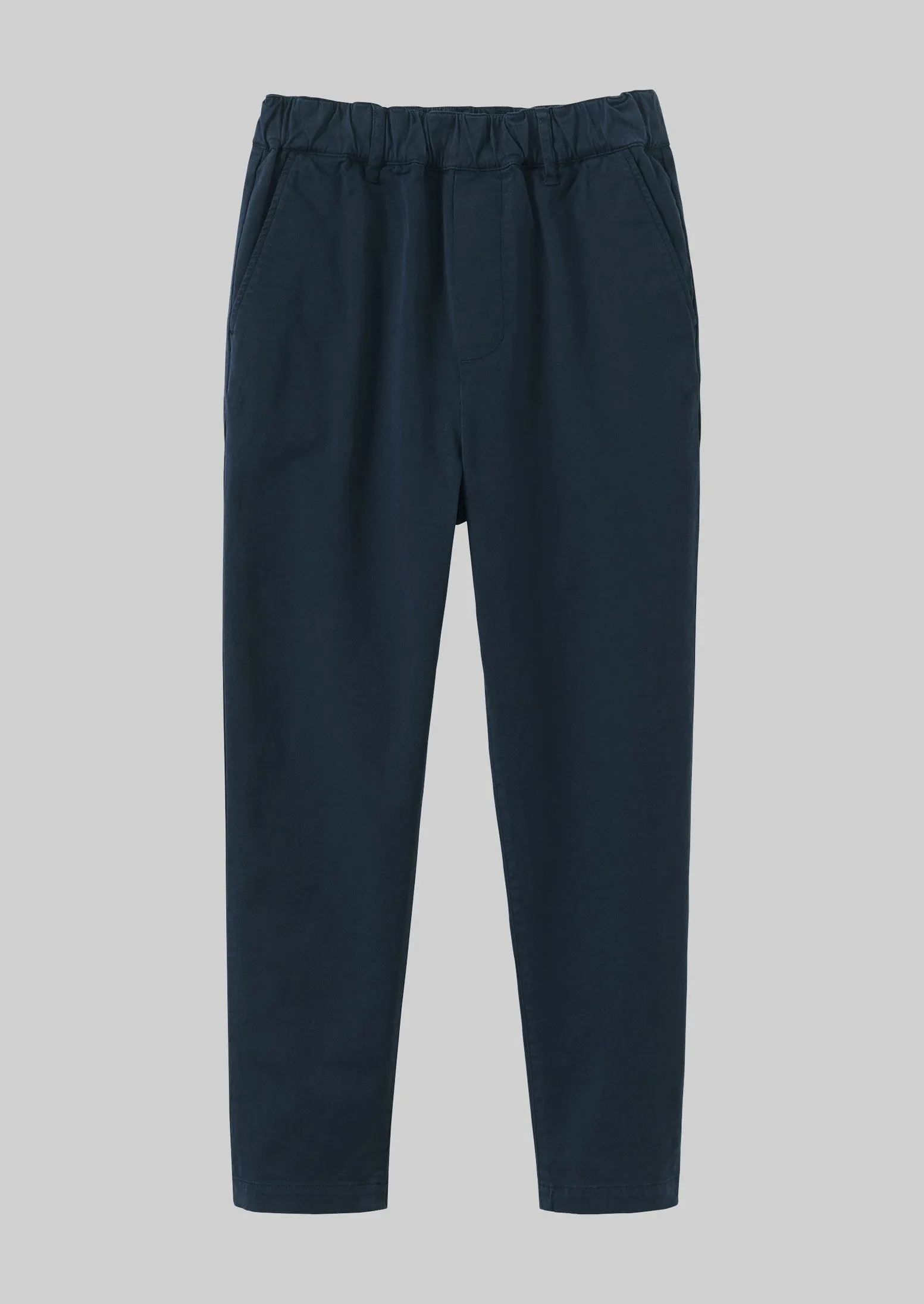 Gabi Cotton Pull On Trousers | Storm Blue sold by TOAST