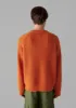 Fisherman Rib Cotton Wool Sweater | Pumpkin sold by TOAST