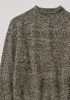 Crew Neck British Wool Seamless Sweater | Grey Marl sold by TOAST
