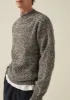 Crew Neck British Wool Seamless Sweater | Grey Marl sold by TOAST