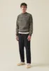 Crew Neck British Wool Seamless Sweater | Grey Marl sold by TOAST