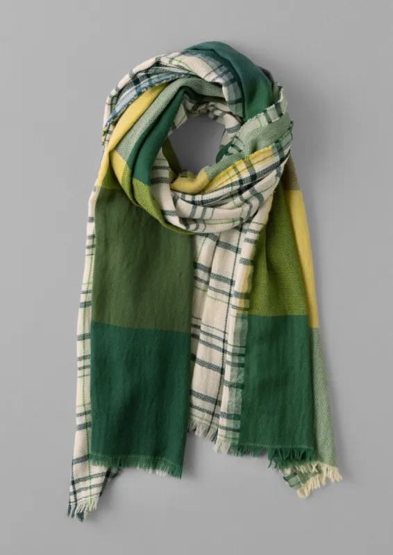 Cabin Check Scarf | Green/Multi sold by TOAST
