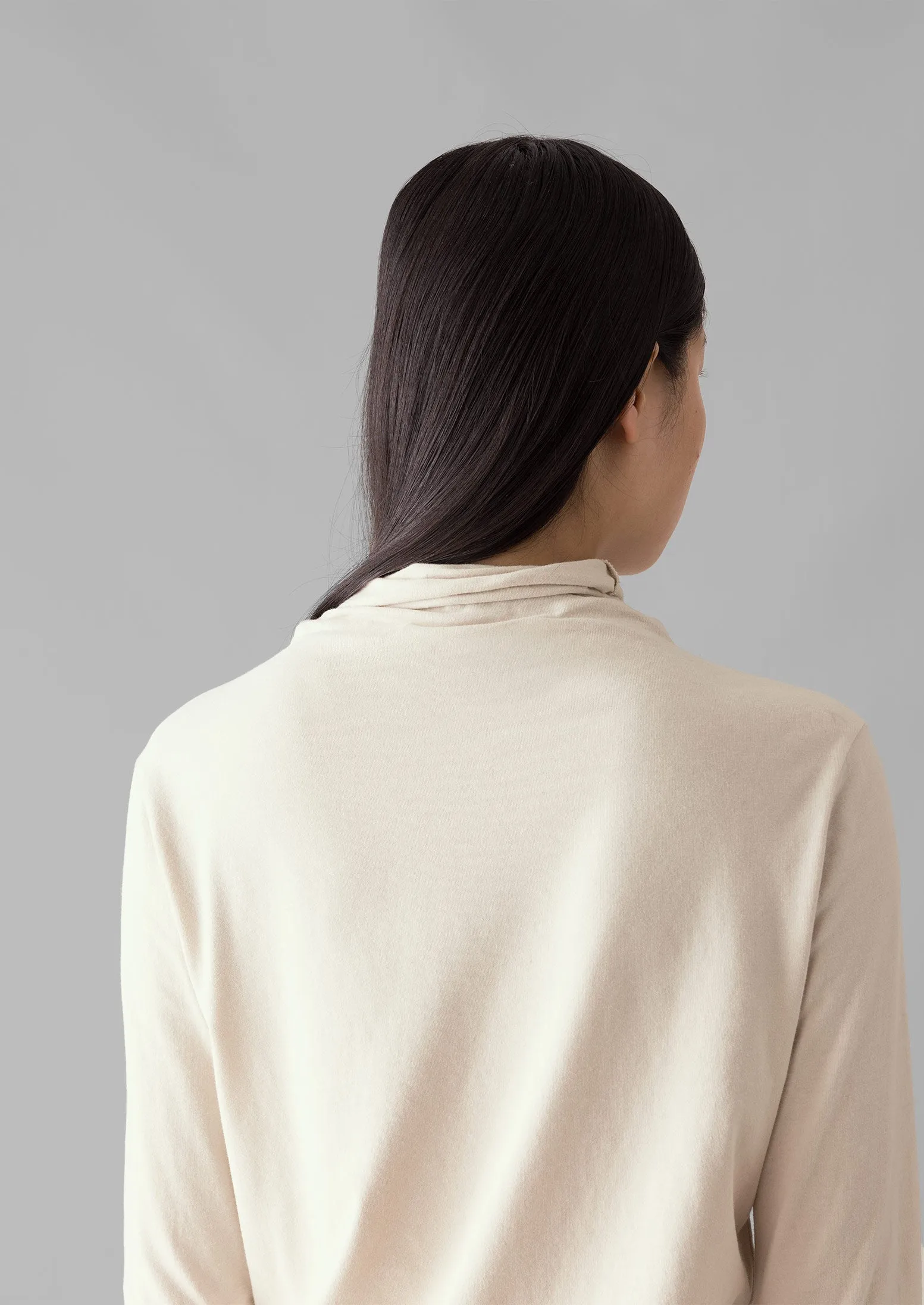 Soft Cotton High Neck Tee | Pebble Moon sold by TOAST product image thumbnail 5