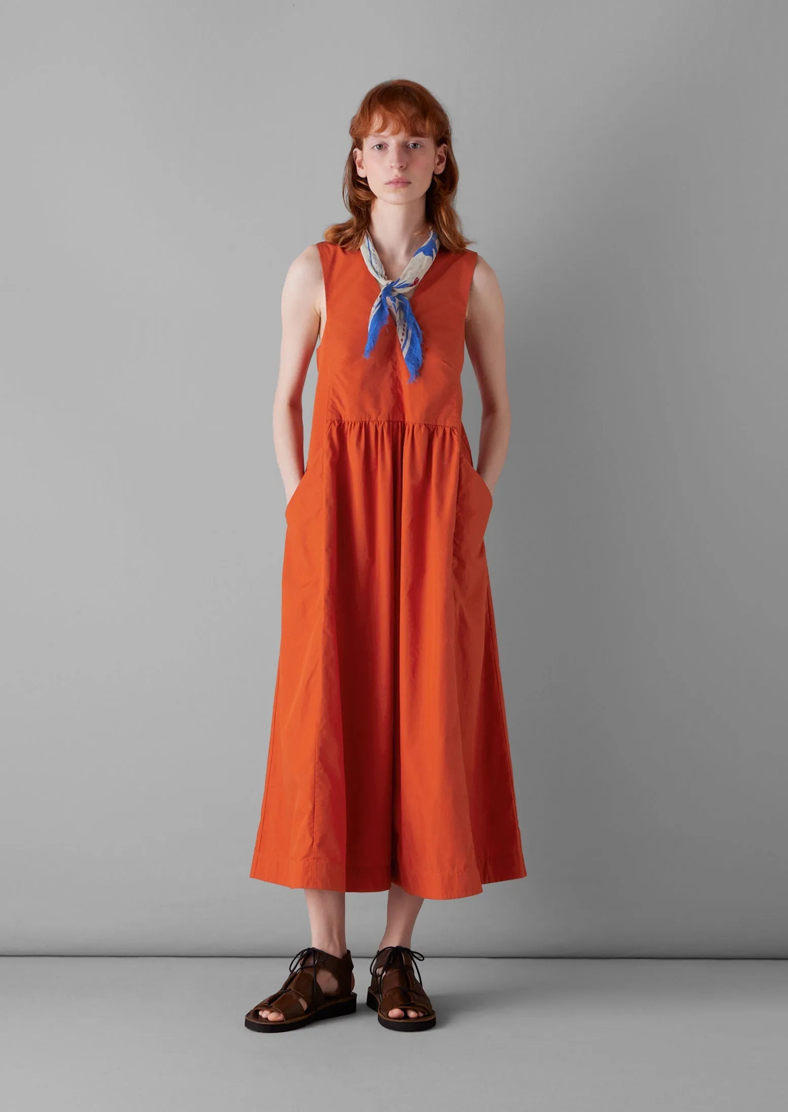 V-Neck Cotton Poplin Jumpsuit | Mango sold by TOAST product image thumbnail 5