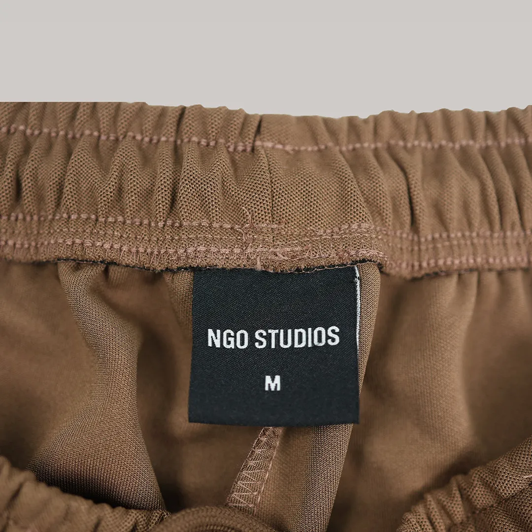 Track Shorts (Brown) sold by NGO Studios product image thumbnail 4