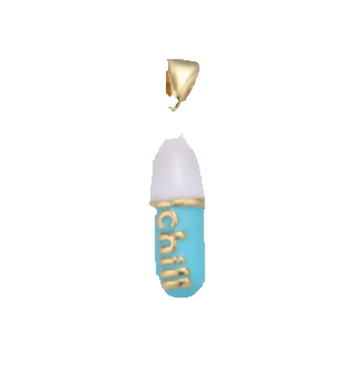 Chill Pill Charm sold by Get Lucky Charmed