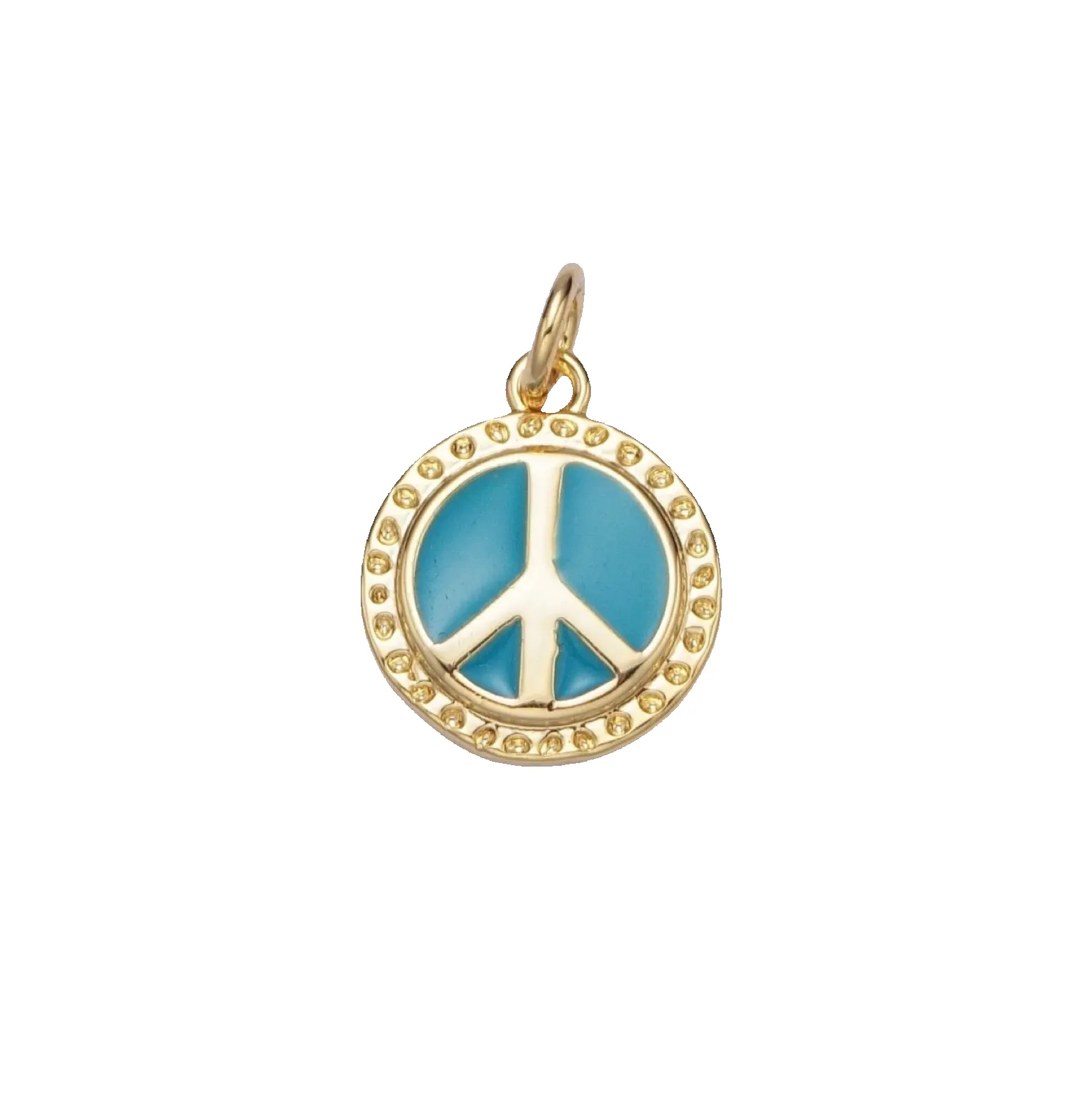 Blue Peace Charm sold by Get Lucky Charmed