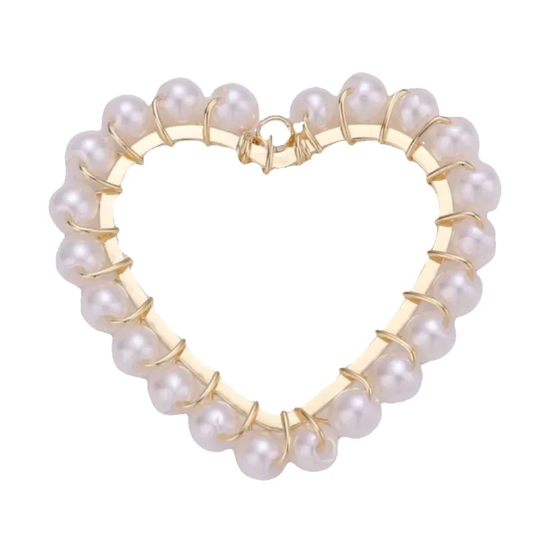 Pearl Heart Charm sold by Get Lucky Charmed